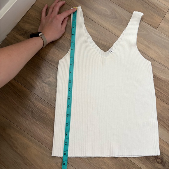 Lulu’s Basics Ribbed White Tank Top - Picture 7 of 7